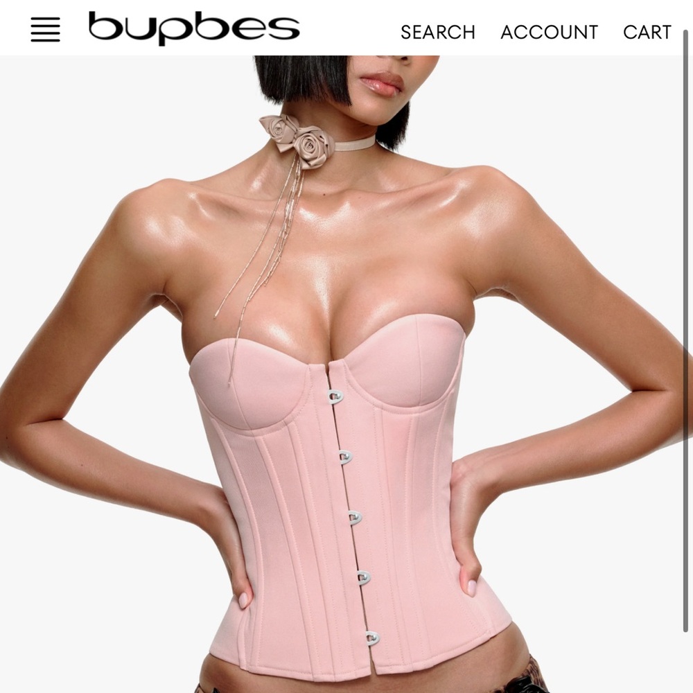 Elegant Pink Shapewear Corset